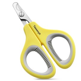 Tessenyh Professional Cat Nail Clipper, Stainless Steel Cat Nail Trimmer for Small Animals, with Sharp Blade and Anti-Slip Handles for Safe and Effective Grooming