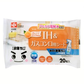 レック Ba 水の激落ちシート IH & ガスコンロ 20枚入 (アルカリ電解水使用) SS-169