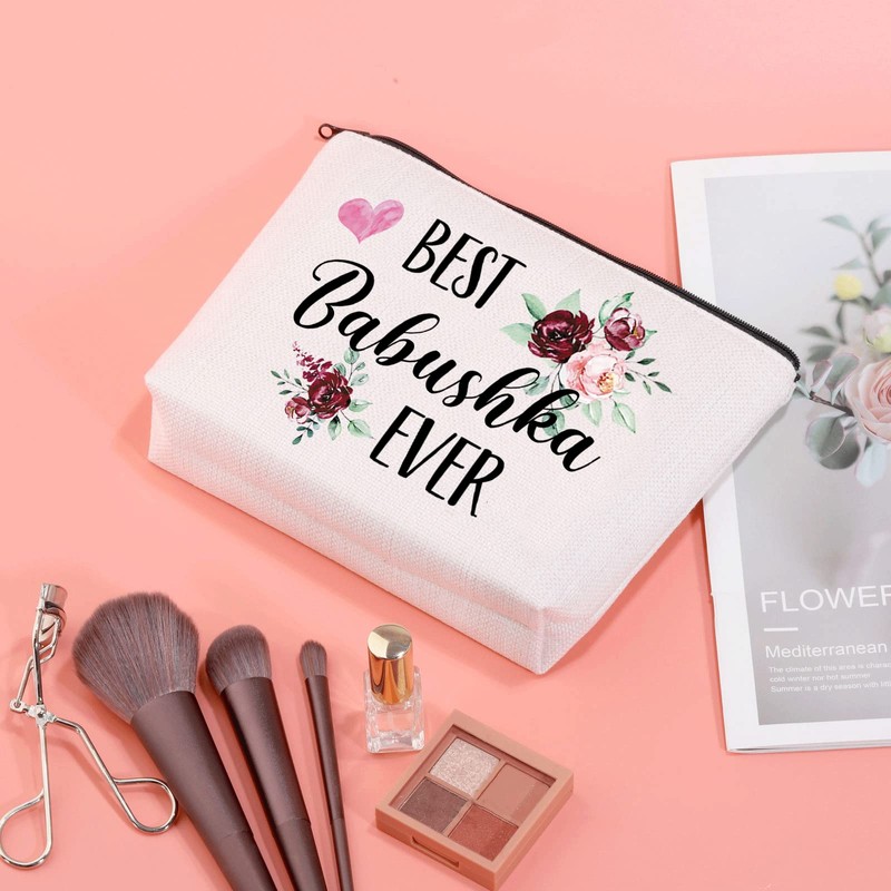 Russian Grandma Gift Babushka Gift Best Babushka Ever Makeup Bag