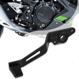 BAOUFF Motorcycle Rear Brake Pedal,CNC Aluminum Foot Brake Lever for Ninja 500 24-25/Ninja 400 18-24/Z400 19-24/Z500 24-25-Black