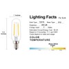 T25/T8 Small Tubular Bulb, 2W Dimmable, 25W Incandescent Equivalent, LED