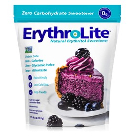 Xlear Erythrolite Erythritol Sugar Substitute - Natural and Organic Plant-Sourced Keto Friendly Sweetener (5 Pound Bag) (5 pound)