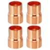 PATIKIL 7/8" to 3/4" ID Copper Reducer, 4pcs 99.9% Pure