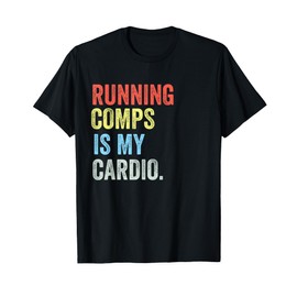 Real Estate Gifts & Clothing For Women & Men Running Comps Is My Cardio Funny Unisex-Adults Black T-Shirt