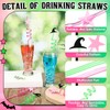 Baderke 24 Pcs Pink and Green Party Favors Plastic Drinking