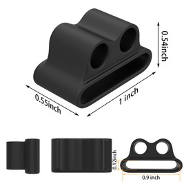 Anti-Lost Silicone Watch Strap Holder for AirPod Pro 2/AirPod 3 2 1, Airpod Watch Band Holder, Airpod Accessories Holder for Sports Exercise Working(Black+White)