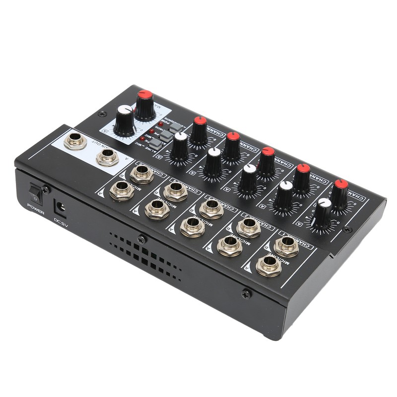 10 Channel Mixer Low Noise Stereo Line Mixer with 2
