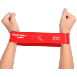 A-TAPE Resistance Loop Exercise Bands, Resistance Bands Exercise Bands for Home Fitness, Stretching, Strength Training, Physical Therapy,Elastic Workout Bands for Women Men & Women (Red)