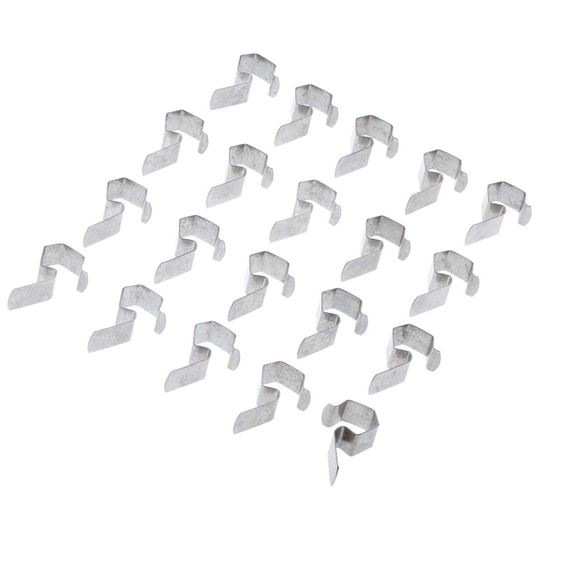 Weck 20 Klammern für Einmach-/ Einkochgläser, Stahl, Silber, 40742251