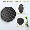 Silicone Coasters 6 Pack with Holder, Drink Coasters Set for