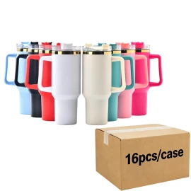 40 OZ Sparkle Rhinestone Dishwasher Safe Travel Cup 40OZ Stainless Tumbler for Home Office Outdoor Daily Usecolor: 16pcs mixed, capacity: 40 oz