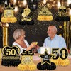 8 Pcs 50th Wedding Anniversary Table Decorations with 2 LED