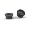 M6 Plastic Nylon Flange Nuts Black Pack of 50