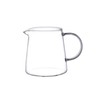 JIEJE Small Glass Pitcher 8.5 oz, Glass Creamer with Spout,