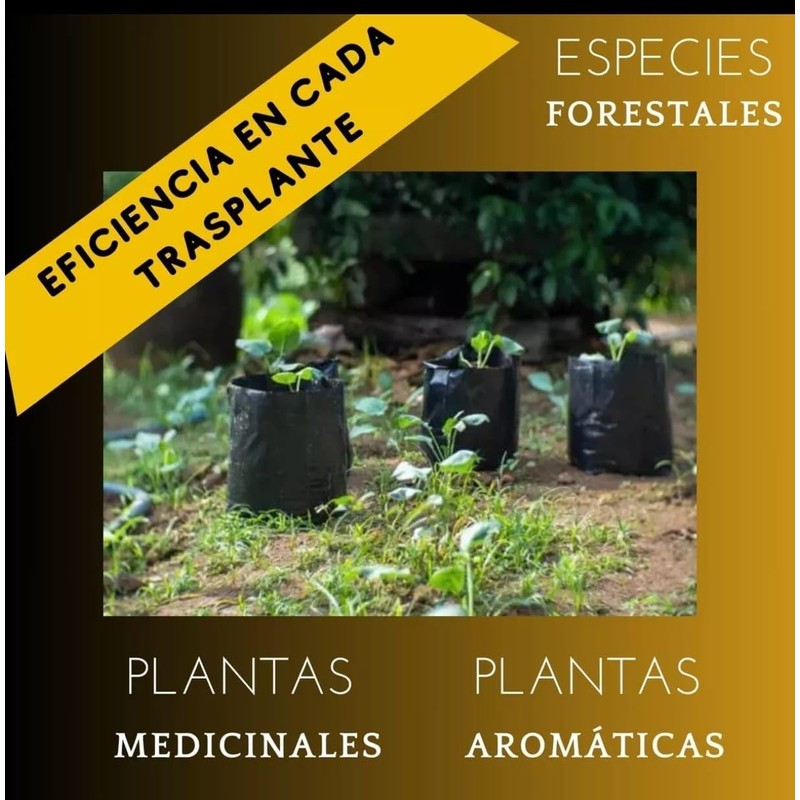 Genérico Bolsas (45x45) Bolsas de vivero 14 pzs