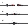BTF-LIGHTING 5PCS 9.84ft 3meter 3 Pin 0.32mm²/22AWG IP65 Extension Cable