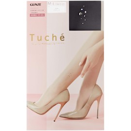 Gunze TH618Y Women's Tuche Stockings, One Point Pattern on the Outer Left Ankle, Black