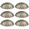 Cabilock 6Pcs Shell Furniture Pulls Antique Drawer Knobs Cup Decorative