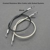 Floyutin 10 Pcs 1/8"(3mm) Wire 40" Vinyl Coated Stainless Steel
