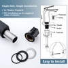 TOCALOCA Black Bathroom Faucet Tall Vessel Sink Faucet Matte Black