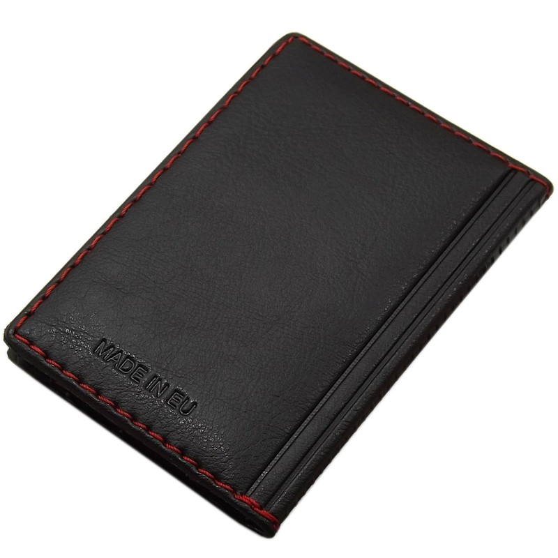 Elegant Credit/Business Card Holder with Contrast Stitching 12 Compartments MJ
