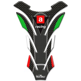 Resin Bike Stickers Motorcycle Compatible With Aprilia. Protection Tank Pad Motorcycle Bumps And Scratches. Sticker 3D Resin Version Universal - Effect Carbon & Colors Italy