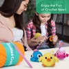 NestledCrafts Crochet Kit for Beginners Kids, Amigurumi Crochet Animal Kit,