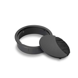 Stainless Steel Black Cable of Let's Cable Lead Through Cable Box Varnished 80, Drill Diameter: 80 mm