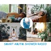 Radio de ducha, radio de baño AM FM, impermeable para