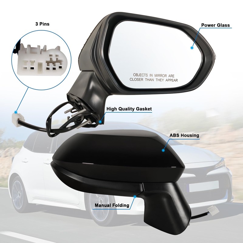 Lqito Right Passenger Side Mirror Compatible With 2019 2020 2021