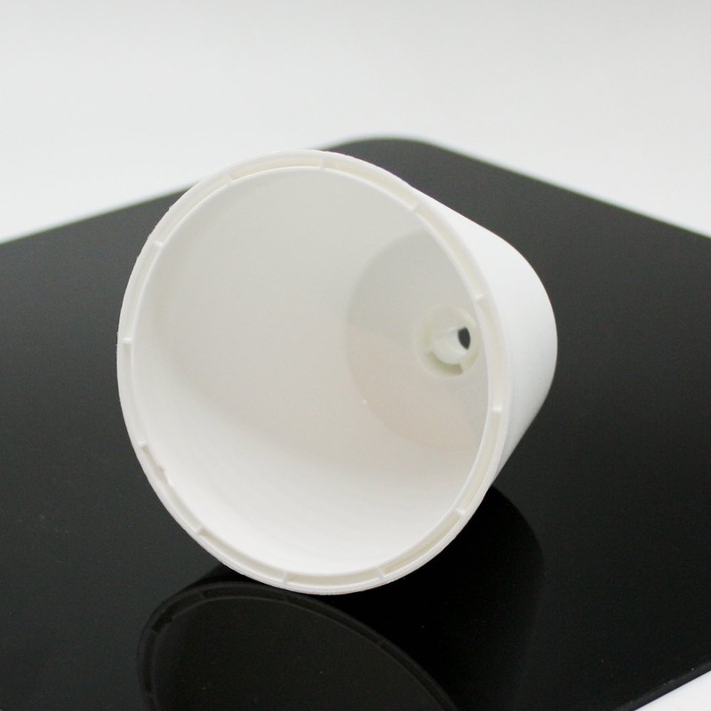 Lamps Canopy White Matt Plastic with Locking Screw for Supply