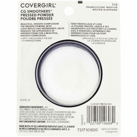 CoverGirl Smoothers Pressed Powder, Translucent Medium [715] 0.32 oz (Pack of 3)