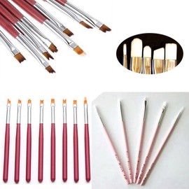Pingshow74 Premium Brush Set - Popular Pink Nail Collection 3 Nail Art Set Flower