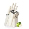 Knife Set, 6-Piece Kitchen Knife Set with Block, Stainless Steel