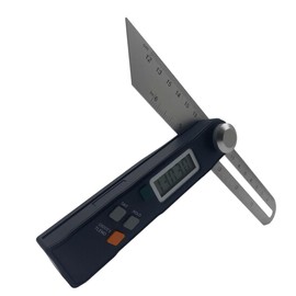 Digital T-Type Angle Ruler with LCD Display, Stainless Steel Protractor Gauge - 2-in-1 Measuring Tool for Angle Measurement, Length Marking, and Miter Cutting - Woodworking, Construction, and DIY