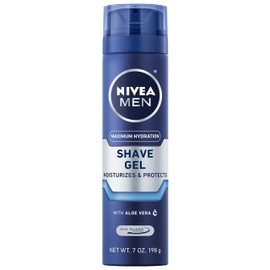 NIVEA Men Maximum Hydration Moisturizing Shaving Gel 7 oz (Pack of 12)