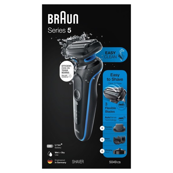 Braun Braun Series 5 5049cs Electric Shaver with Charging Stand,