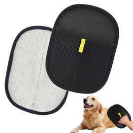 2 Pcs Pet Grooming Gloves, Static Removal Gloves Pet Hair, Double Sided Pets Tease Glove, Cat Grooming Glove, Pets Hair Removal mitten For Cats & Dogs, for Washing, Deshedding, Tease and Exfoliating