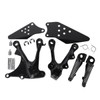 TCMT Black Front Footrest Foot Pegs Bracket Fits For KAWASAKI
