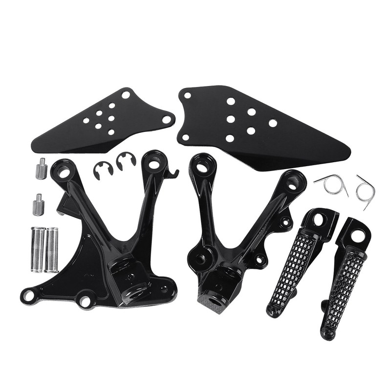 TCMT Black Front Footrest Foot Pegs Bracket Fits For KAWASAKI