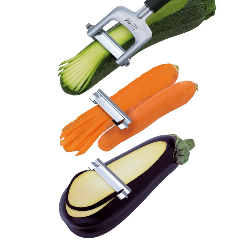 triangle 3-Piece Julienne Cutter - Includes Three Interchangeable, Ultra-Sharp Stainless