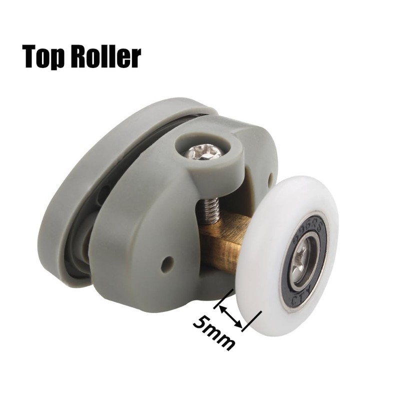 Cokritsm Pack of 4 Shower Cubicle Rollers, 23 mm, Replacement