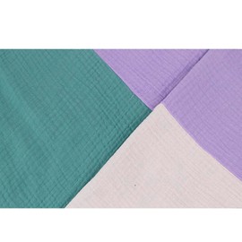 Gloop Women's Scarf XXL Knitted Triangle Scarf Cotton Triangular Scarf Muslin Scarf Without Scratching on Skin Made in Italy, Light green, light pink, light purple, Unit size