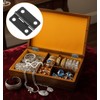 50 Sets Small Hinges for Crafts, 1In Stainless Steel Mini