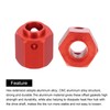 sourcing map Aluminum Wheel Hex Hub 12mm Hex Extended Spacers
