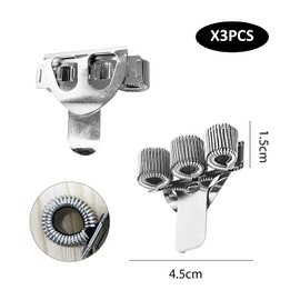 3 PCS Metal Pen Holder with 3 Clips, Pocket Clip, Pen Holder Pocket Clip, Pen Holder, Nurse Desk Organization Accessory, Suitable for Office Organization