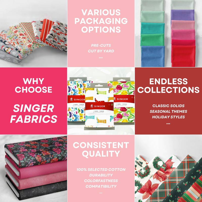 SINGER Fabrics, 100% Cotton, Chive, 2 Yard Precut