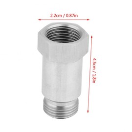 Spark Plug Non-foulers, 2 Pack O2 Sensor Extension O2 Stainless Steel Oxygen Sensor Bung Adapter Extension Extender M18-1.5 X 45mm