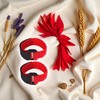 2Pcs Red Crow Rooster Collar, Crow Collar Rooster CollarNo Crow