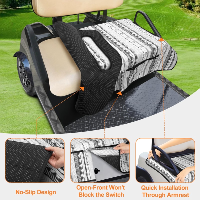 PGmoon Golf Cart Seat Covers, Universal Golf Cart Seat Towel